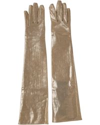 Dolce & Gabbana - Nylon Long Elbow Length Mitten Gloves 02+Pa - Lyst