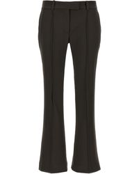 The Attico - Cropped Flared Trousers - Lyst