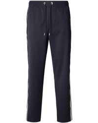 Moncler - Virgin Wool Blend Sporty Pants - Lyst