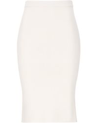 Saint Laurent - High-waisted Pencil Midi Skirt - Lyst