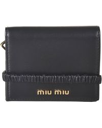 Donna Miu Miu Portacarte Crystal Fringes Con Catena Nero | Borse – Running  Modica