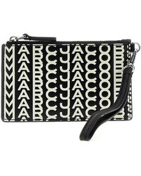 Marc Jacobs - The Monogram Leather Top Zip Wristlet Wallets - Lyst
