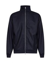 Jil Sander - Midnight Melton Wool Zip-Up Jacket - Lyst