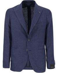 Tagliatore - Linen And Virgin Wool Two-Button Jacket - Lyst