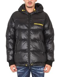 DSquared² - Down Jacket With Logo Print - Lyst