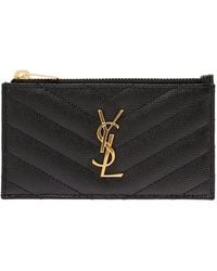 Saint Laurent - Cassandre Card Holder - Lyst