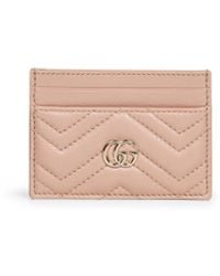 Gucci - Pinkish Gg Marmont Card Holder - Lyst