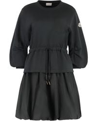 Moncler - Cotton Mini-Dress - Lyst