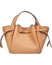 Tory Burch - Romy Tote Leather Handbag Color Tiramisu - Lyst