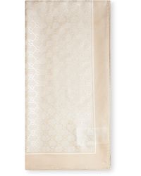 Gucci - Ivory Gg Silk Carrã - Lyst