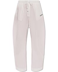 The Attico - Logo Embroidered Drawstring Waist Track Pants - Lyst