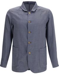 Finamore 1925 - Cotton And Silk Blend Jacket - Lyst