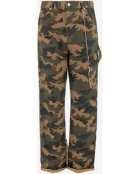 DARKPARK - Camouflage Cotton Cargo Trousers - Lyst