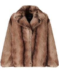 Pinko - Caban Pelliccia Caledenia - Lyst