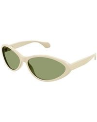 Gucci - Sunglasses Cat Eye Full Rim, Shiny Ivory Frame And Lens Gg1377S001 - Lyst