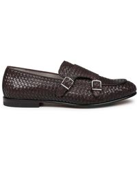 MILLE 885 - Leather Loafers Mirto Intrecciato Calf - Lyst