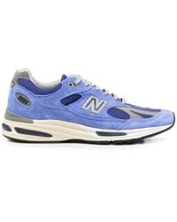 New Balance - 991 Logo-Detail Sneakers - Lyst