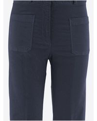 Ql2 - Pants Stretch Cotton Velvet Trousers - Lyst