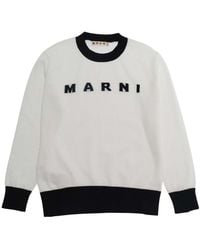 Marni - Crew Neck Sweater Cotton Tops - Lyst