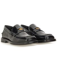 Moschino - Moccasin Berlin Leather Loafers - Lyst