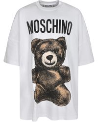 Moschino - Teddy Bear-Print Crewneck T-Shirt - Lyst