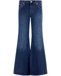 7FOR - Low-Rise Flared Jeans Cotton; Elastane - Lyst