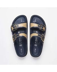 Birkenstock - Arizona Framed Raffia 1774 (Narrow) Sandal - Lyst