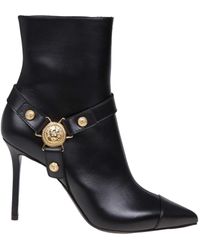 Balmain - Calf Leather Ankle Boot - Lyst