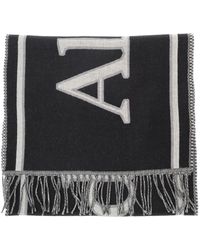 Alexander McQueen - And Scarf With Varsity Logo - Lyst