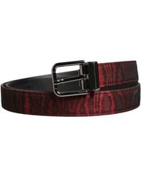 Dolce & Gabbana - Jacquard Acetate Metal Buckle Belt And Polyester Calf - Lyst