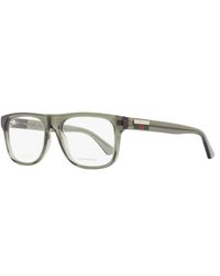 Gucci - Flat Browline Eyeglasses Gg1117O 003 56Mm Plastic(Injected) - Lyst