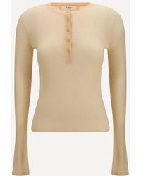Chloé - Pull En Laine Superfine Bleached Sweater - Lyst