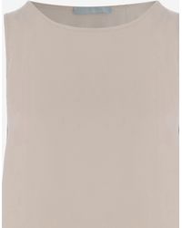 Allude - Stretch Silk Top Tops - Lyst
