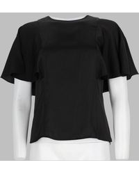 MICHAEL Michael Kors - Satin Blouse With Cape Sleeves Polyester - Lyst