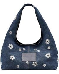 Marc Jacobs - The Sequin Daisy Denim Sack Bag Shoulder - Lyst