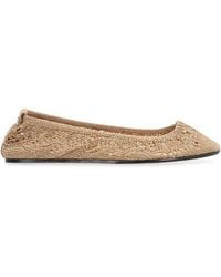 Isabel Marant - Belna Crochet Ballet Flats Knit: Polyester Ballerina Shoes - Lyst