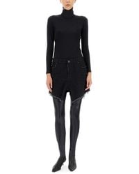 Balenciaga - Skirt Mini Cut-Up Denim Cotton - Lyst