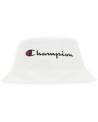 Champion - White Cotton Bucket Hat - Lyst