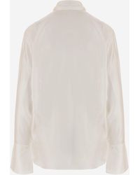 Sa Su Phi - Silk Shirt With Bow Detail - Lyst