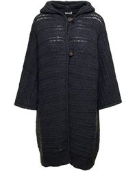 Brunello Cucinelli - Wool Hooded Sweater - Lyst