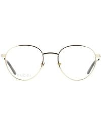 Gucci - Eyeglasses Round Full Rim, Frame And Clear Demo Lenses Lens Gg0942O003 - Lyst