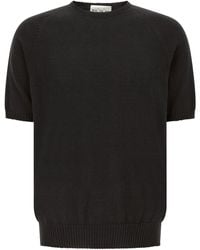 Ma'ry'ya - Cotton Crew Neck Sweater - Lyst