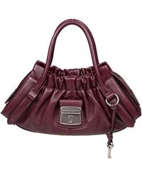 Marc Jacobs - The Cristina Small Satchel Leather Handbag, Plum Color - Lyst