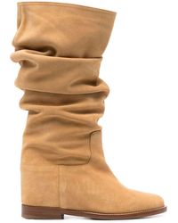 Via Roma 15 - Camel Suede Boots - Lyst