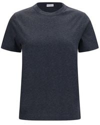 Brunello Cucinelli - Gray Cotton T - Lyst