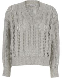 Brunello Cucinelli - Pearl Wool Knitwear - Lyst