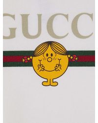 Gucci - Printed Cotton Sweatshirt Hoods & Sweatshirts - Lyst