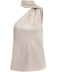 Tom Ford - One Shoulder Silk Top - Lyst