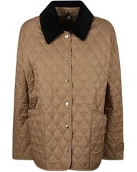 Burberry - Buttoned Quilt Detail Jacket - Lyst