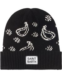 Mc2 Saint Barth - Beanie With Bandanna Print - Lyst
